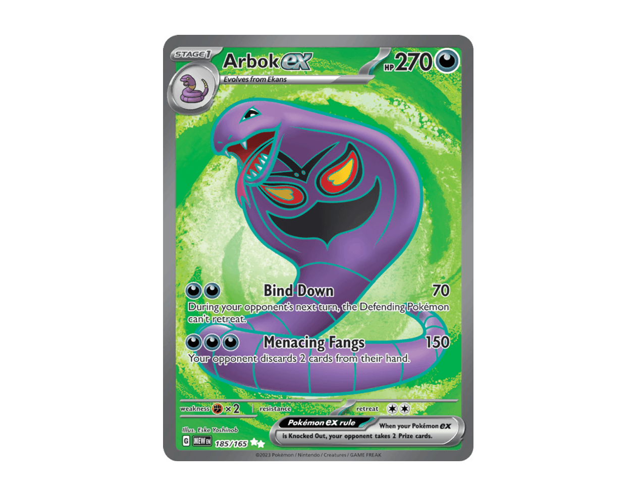 Arbok ex 15 185/165 (151)
