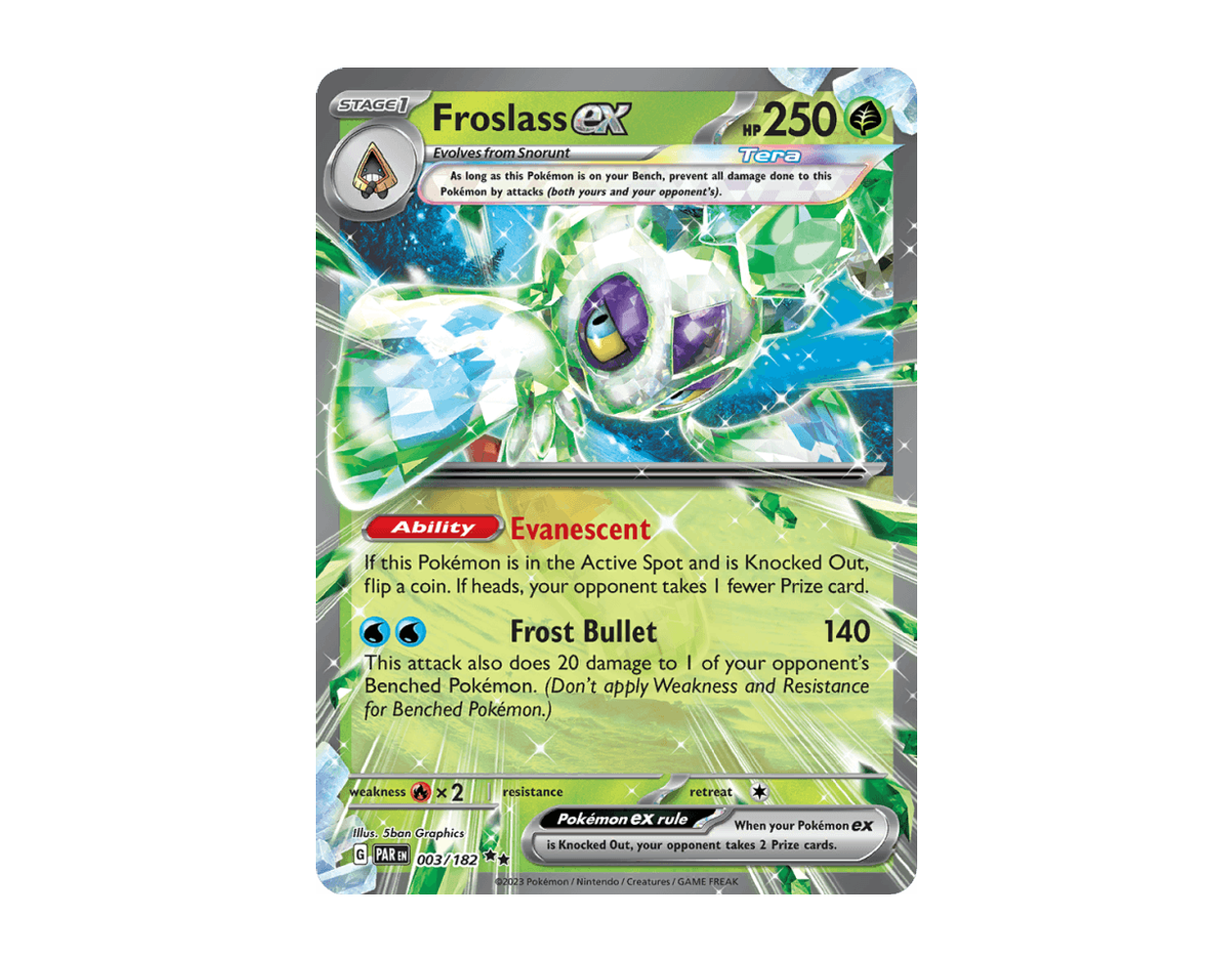 Froslass ex PR 003/182 (Paradox Rift)