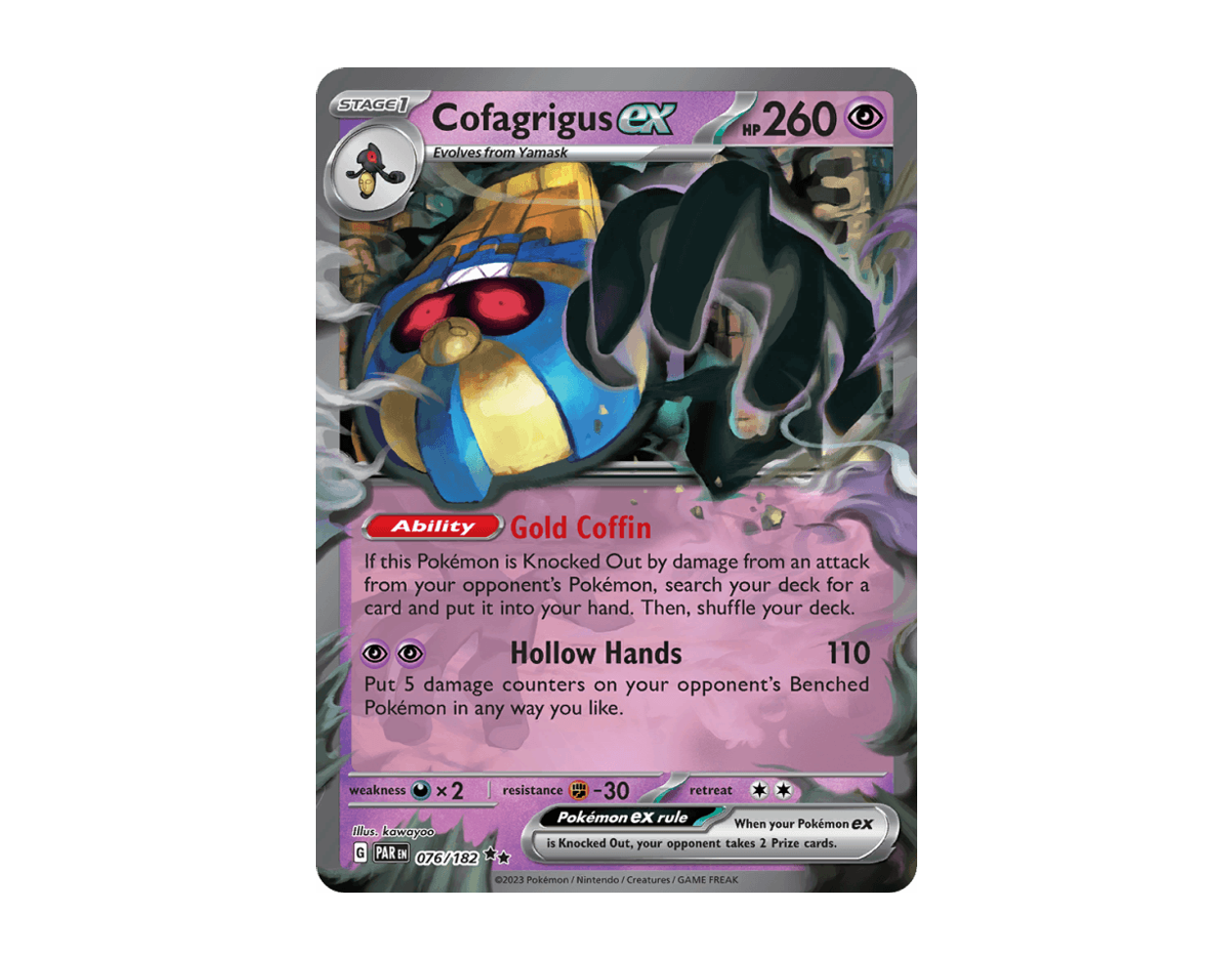 Cofagrigus ex PR 076/182 (Paradox Rift)