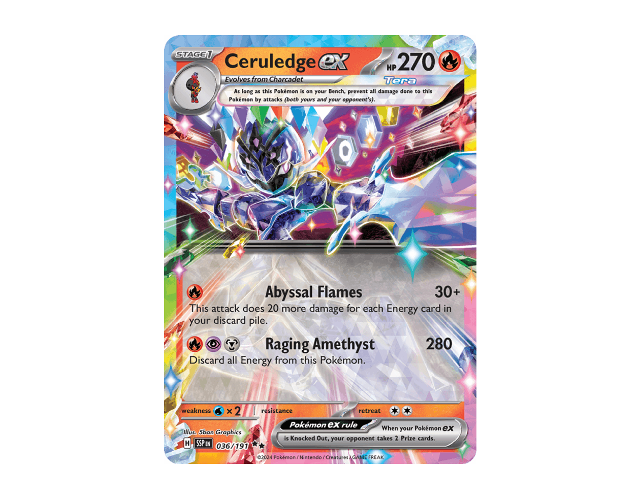 Ceruledge ex SS 036/191 (Surging Sparks)