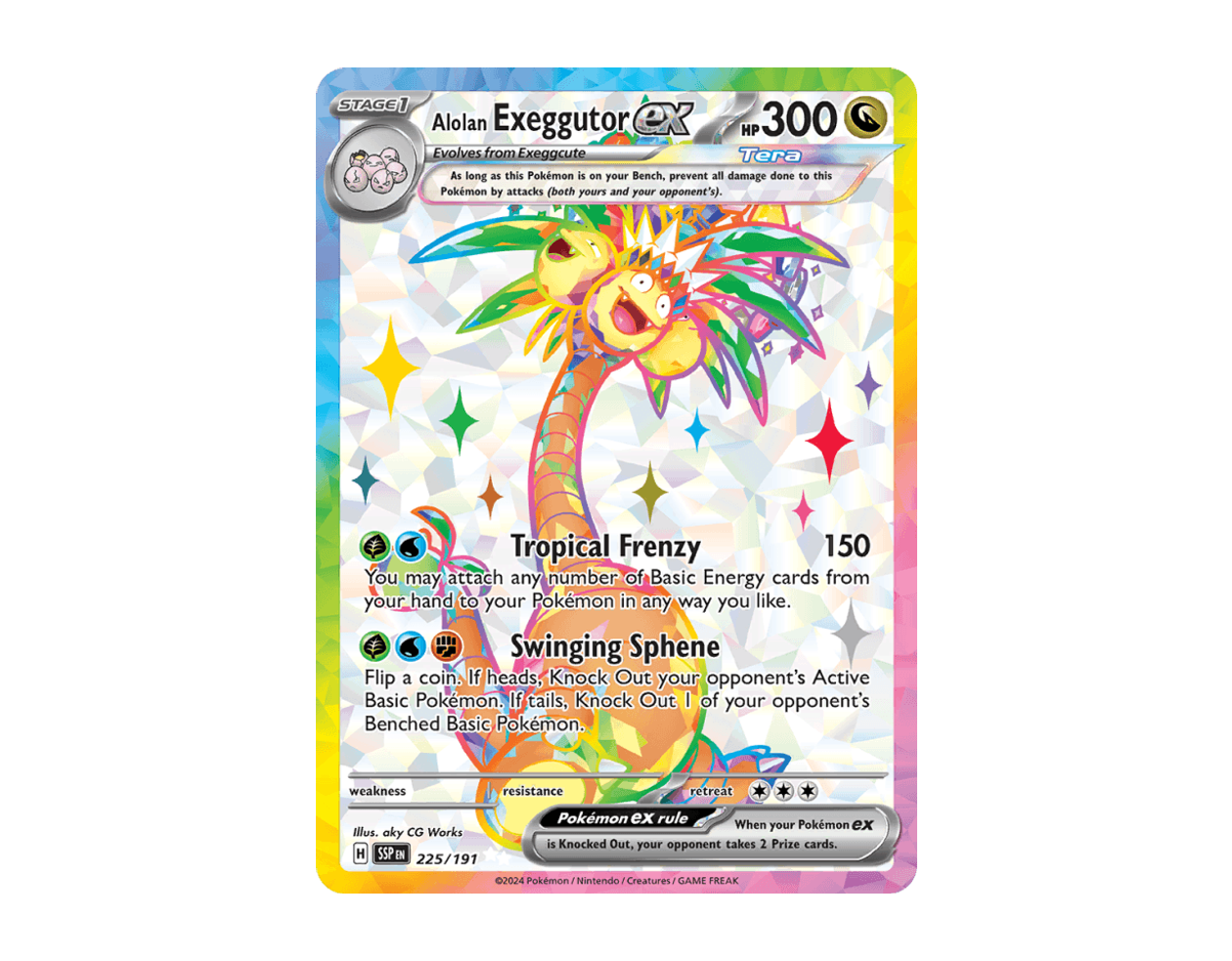 Alolan Exeggutor ex SS 225/191 (Surging Sparks)