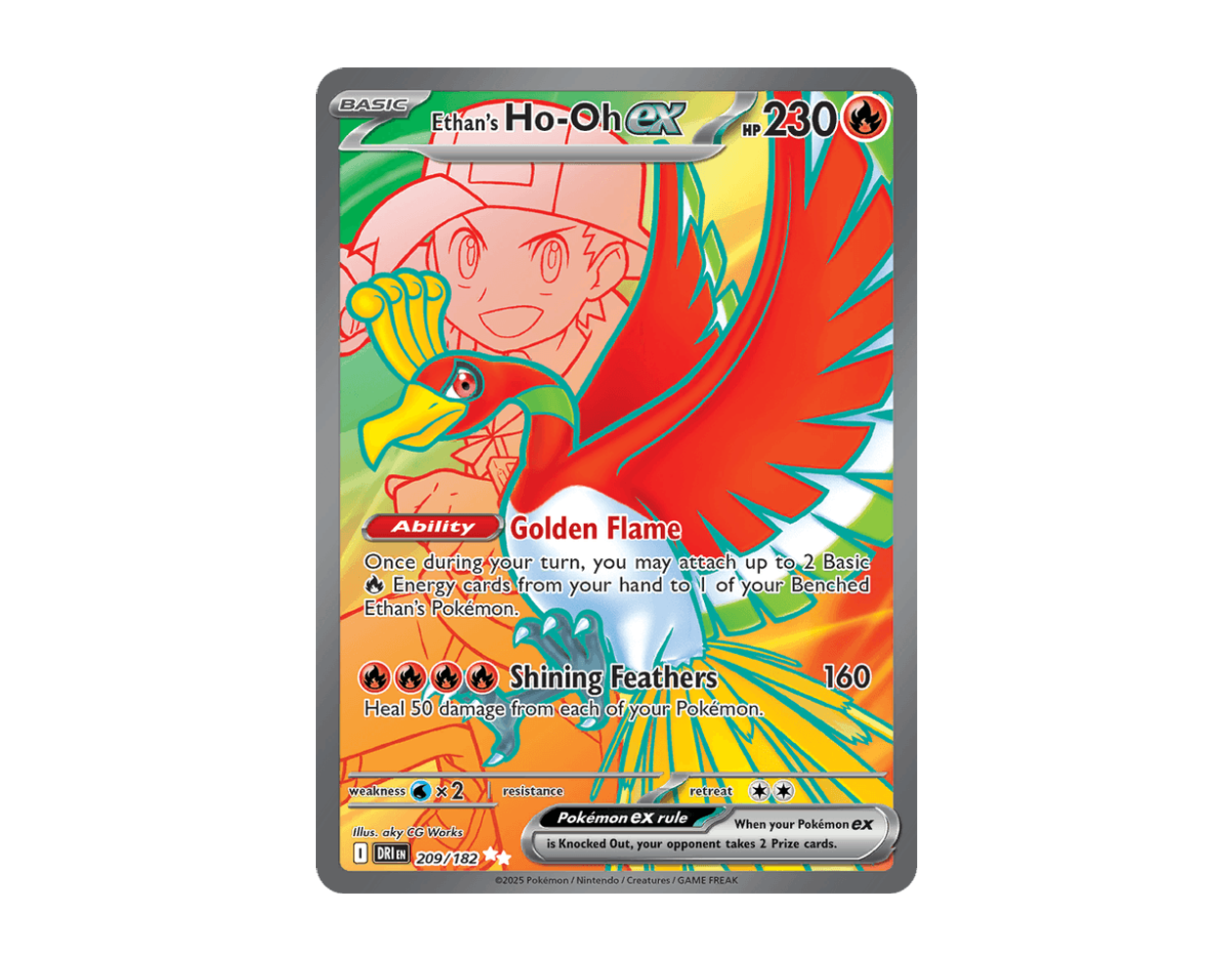 Ethan's Ho-Oh ex DR 209/182 (Destined Rivals)