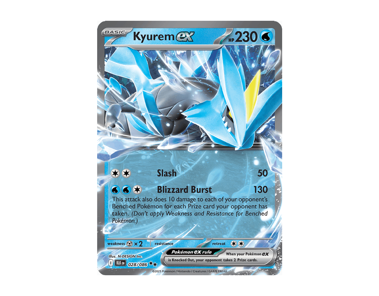 Kyurem ex BB 028/86 (Black Bolt)