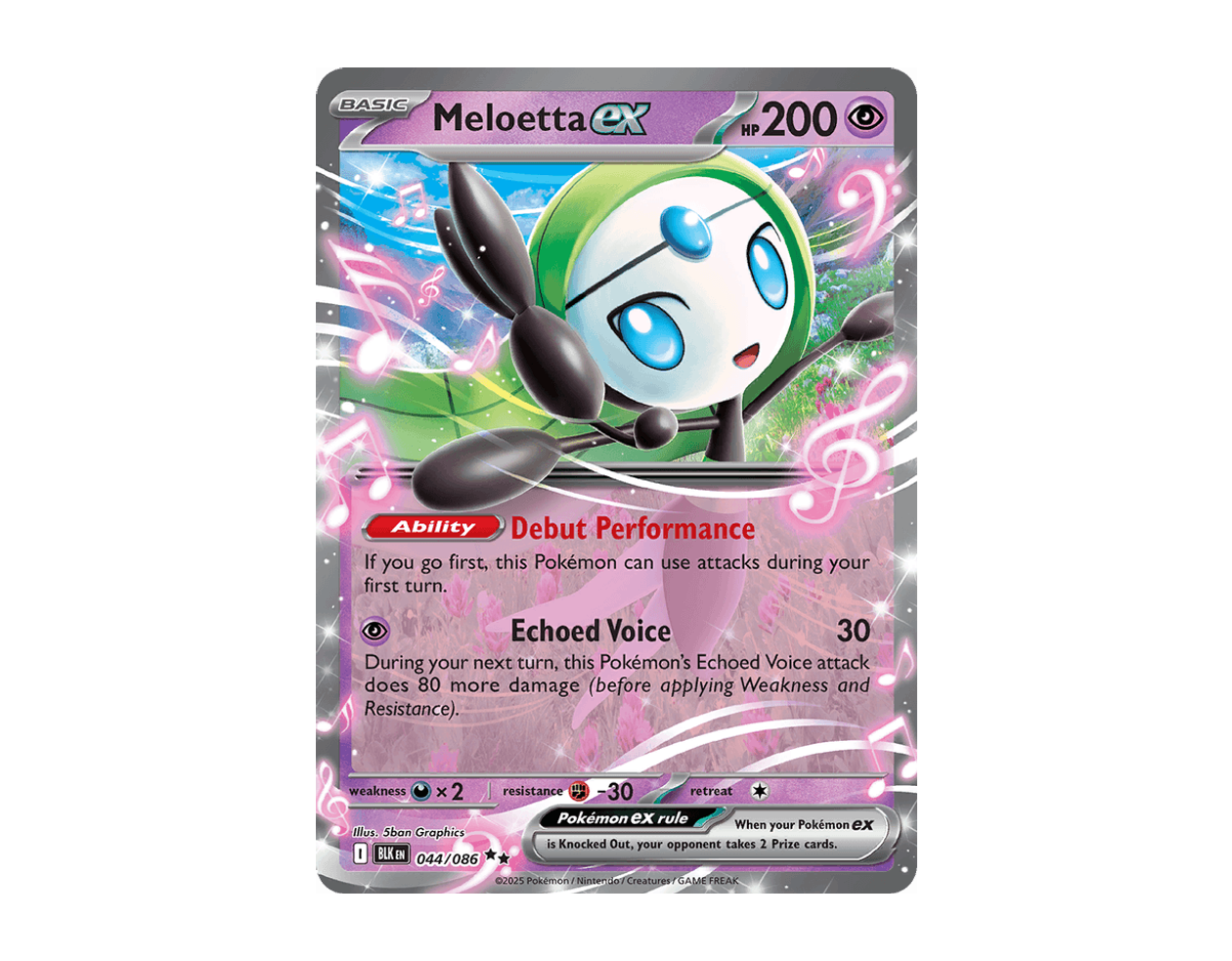 Meloetta ex BB 044/86 (Black Bolt)