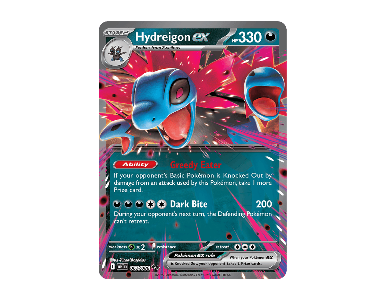Hydreigon ex WF 067/86 (White Flare)