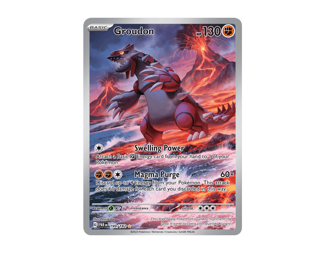 Groudon PR 199/182 (Paradox Rift)