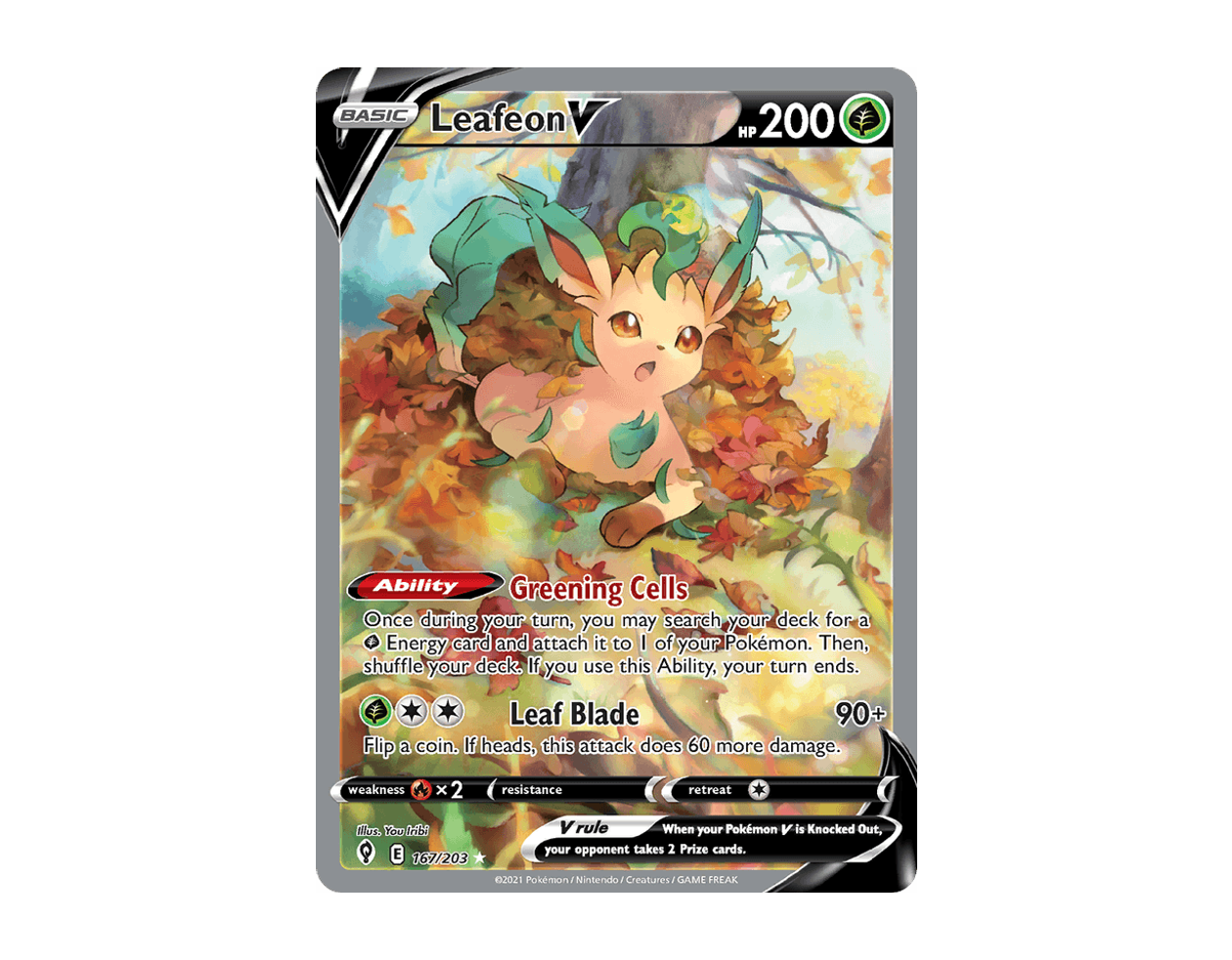 Leafeon V ES 167/203 (Evolving Skies)
