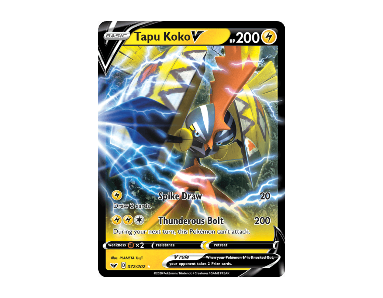 Tapu Koko V SS 72/202 (Sword & Shield)