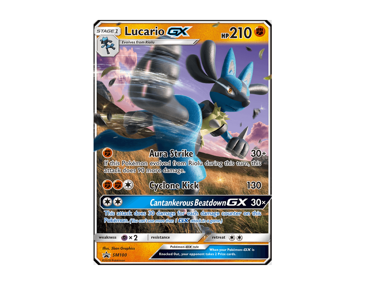 Lucario GX SBSP SM100/248 (SM Black Star Promos)