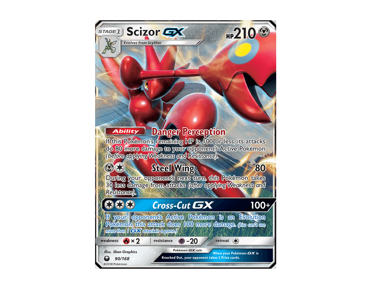 Scizor GX CS 90/168 (Celestial Storm)