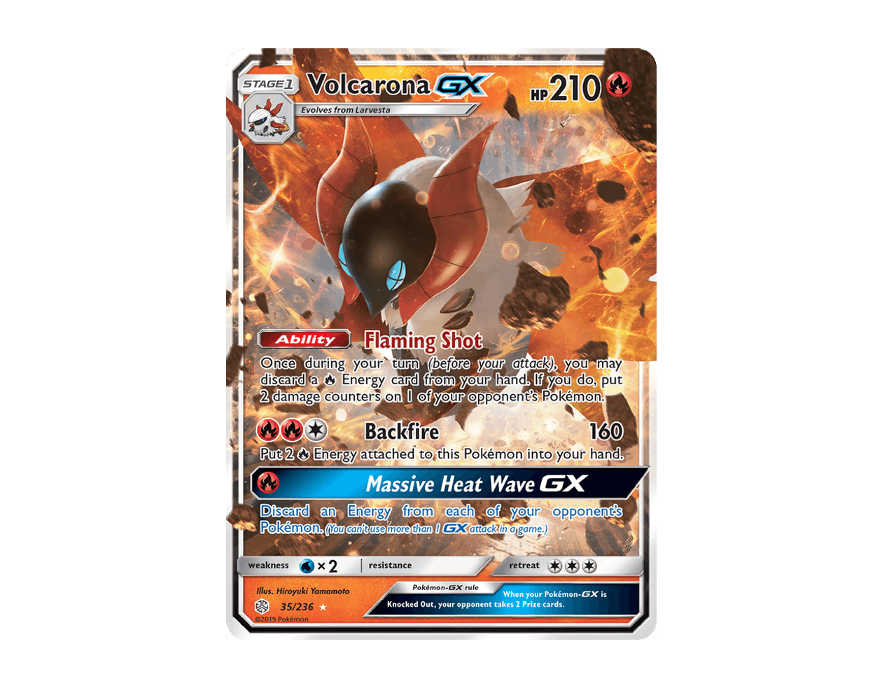 Volcarona GX CE 35/236 (Cosmic Eclipse)