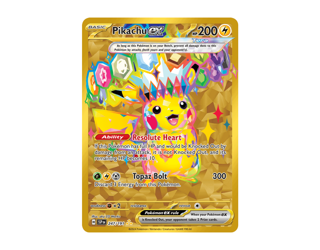 Pikachu ex SS 247/191 (Surging Sparks)