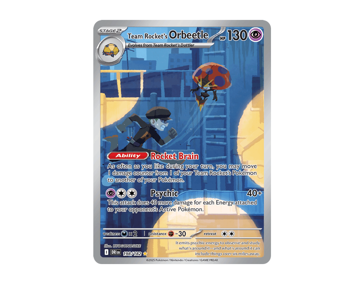 Team Rocket's Orbeetle DR 198/182 (Destined Rivals)