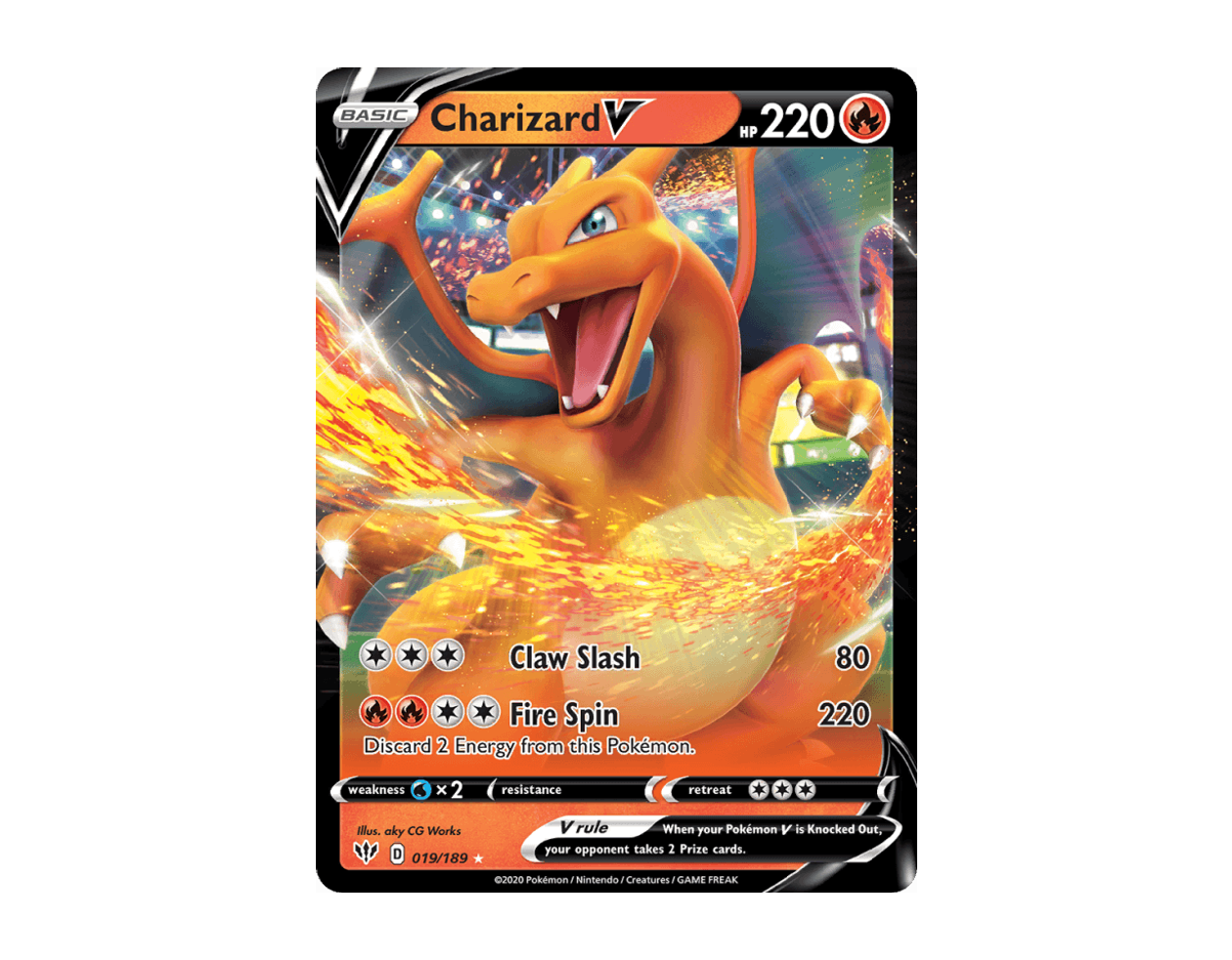 Charizard V DA 19/189 (Darkness Ablaze)