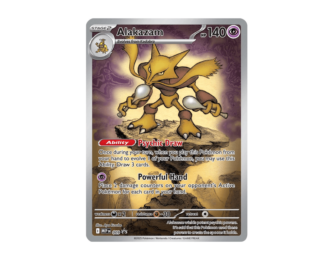 Alakazam MBSP 009 (MEP Black Star Promos)