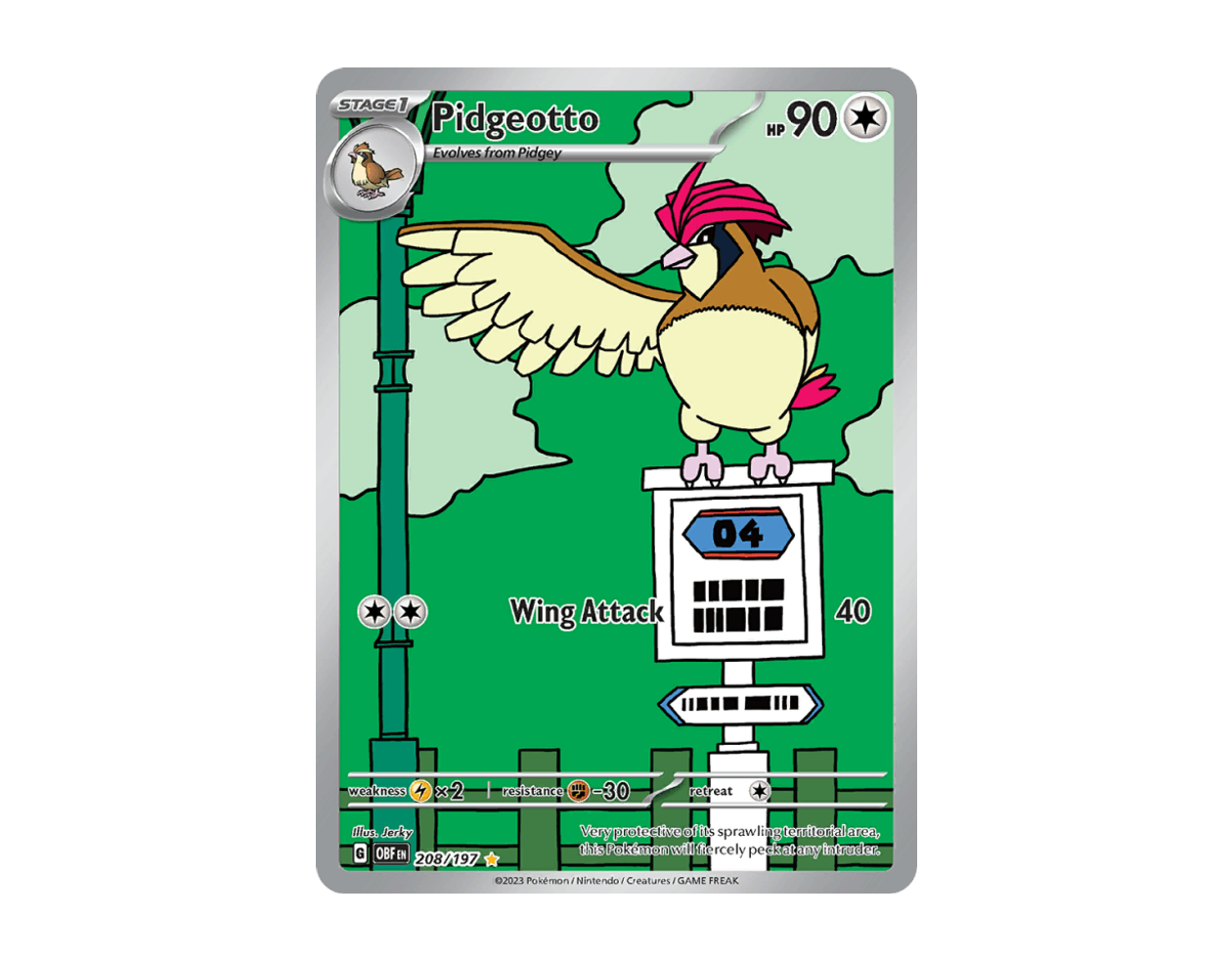Pidgeotto OF 208/197 (Obsidian Flames)