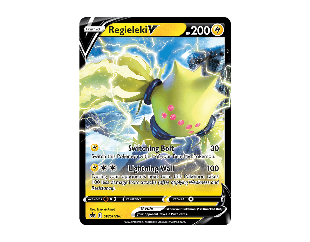 Regieleki V SBSP SWSH280/307 (SWSH Black Star Promos)