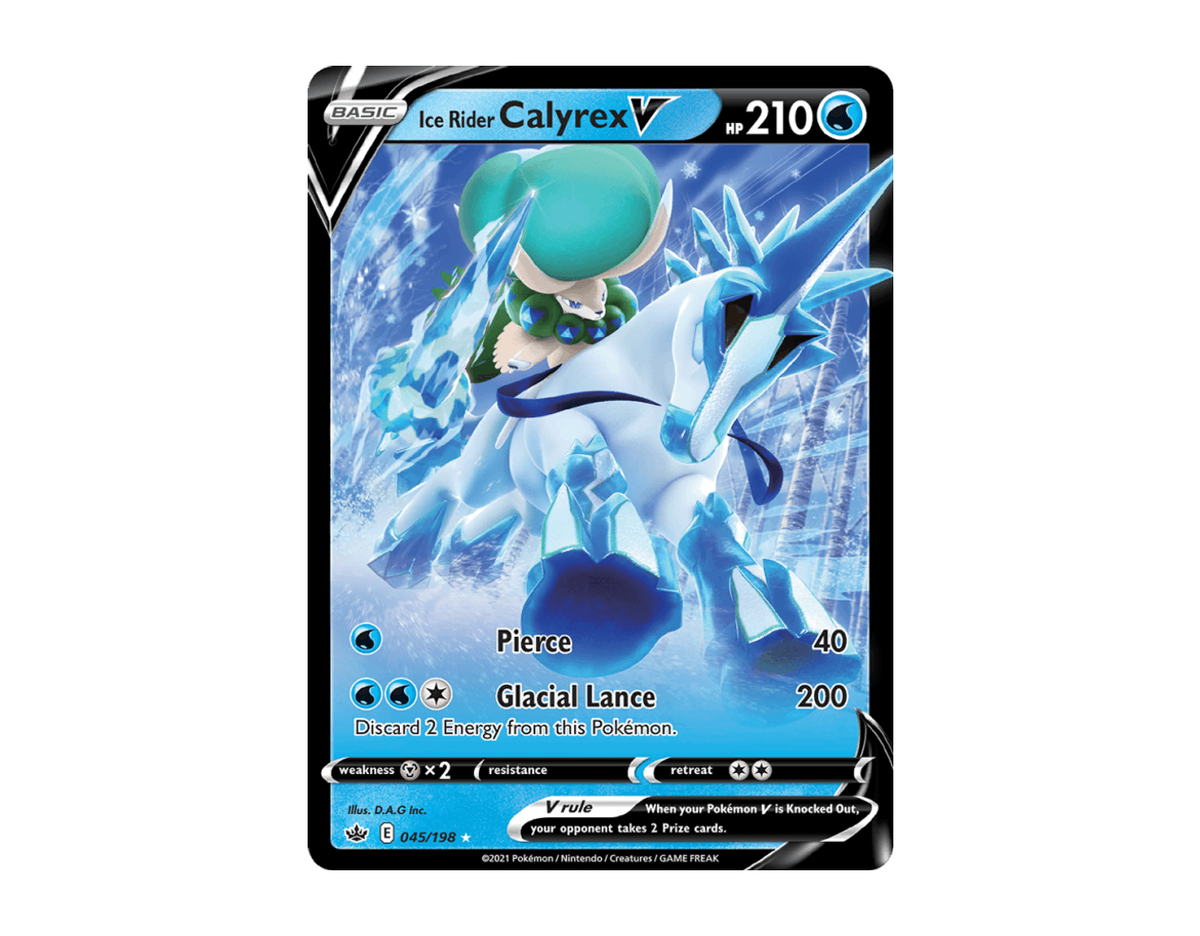 Ice Rider Calyrex V CR 45/198 (Chilling Reign)