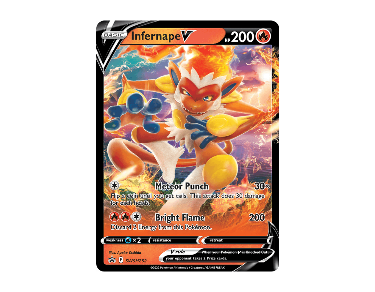 Infernape V SBSP SWSH252/307 (SWSH Black Star Promos)