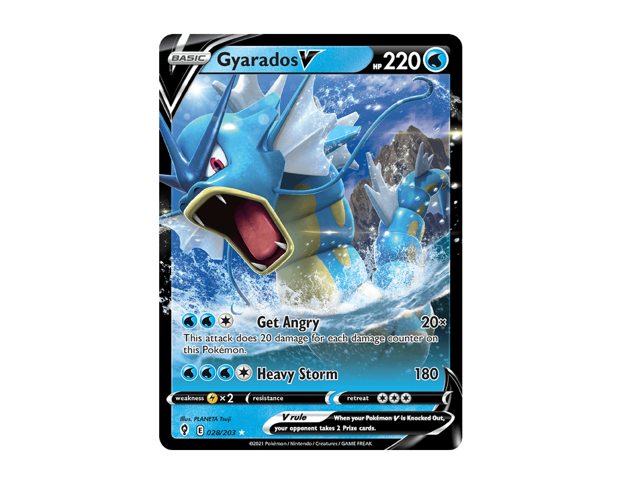 Gyarados V ES 28/203 (Evolving Skies)