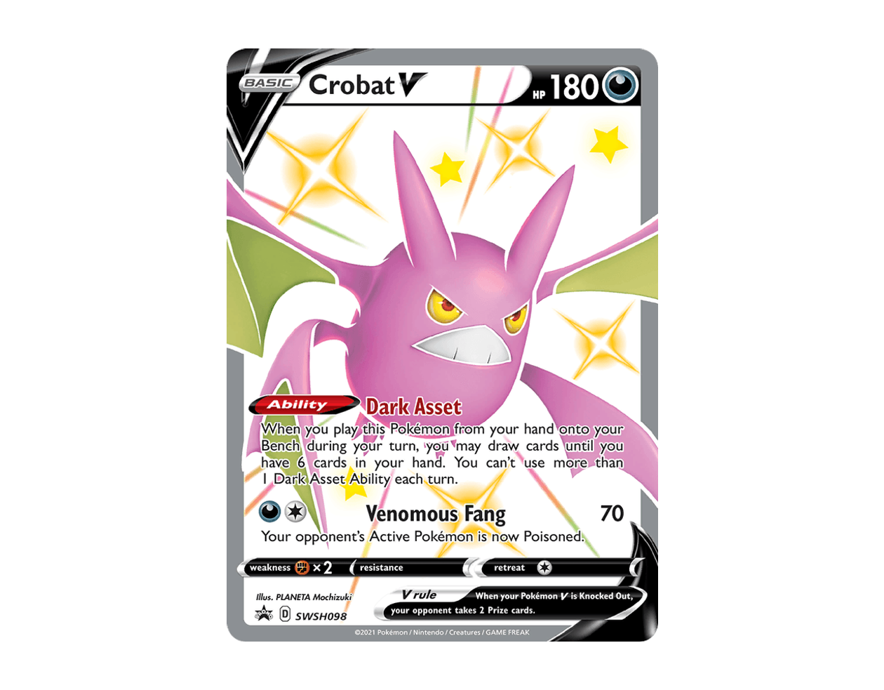 Crobat V SBSP SWSH098/307 (SWSH Black Star Promos)