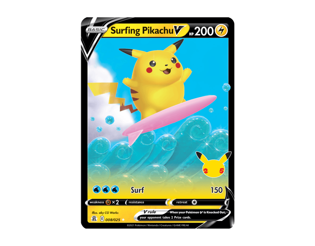 Surfing Pikachu V CE 8/25 (Celebrations)