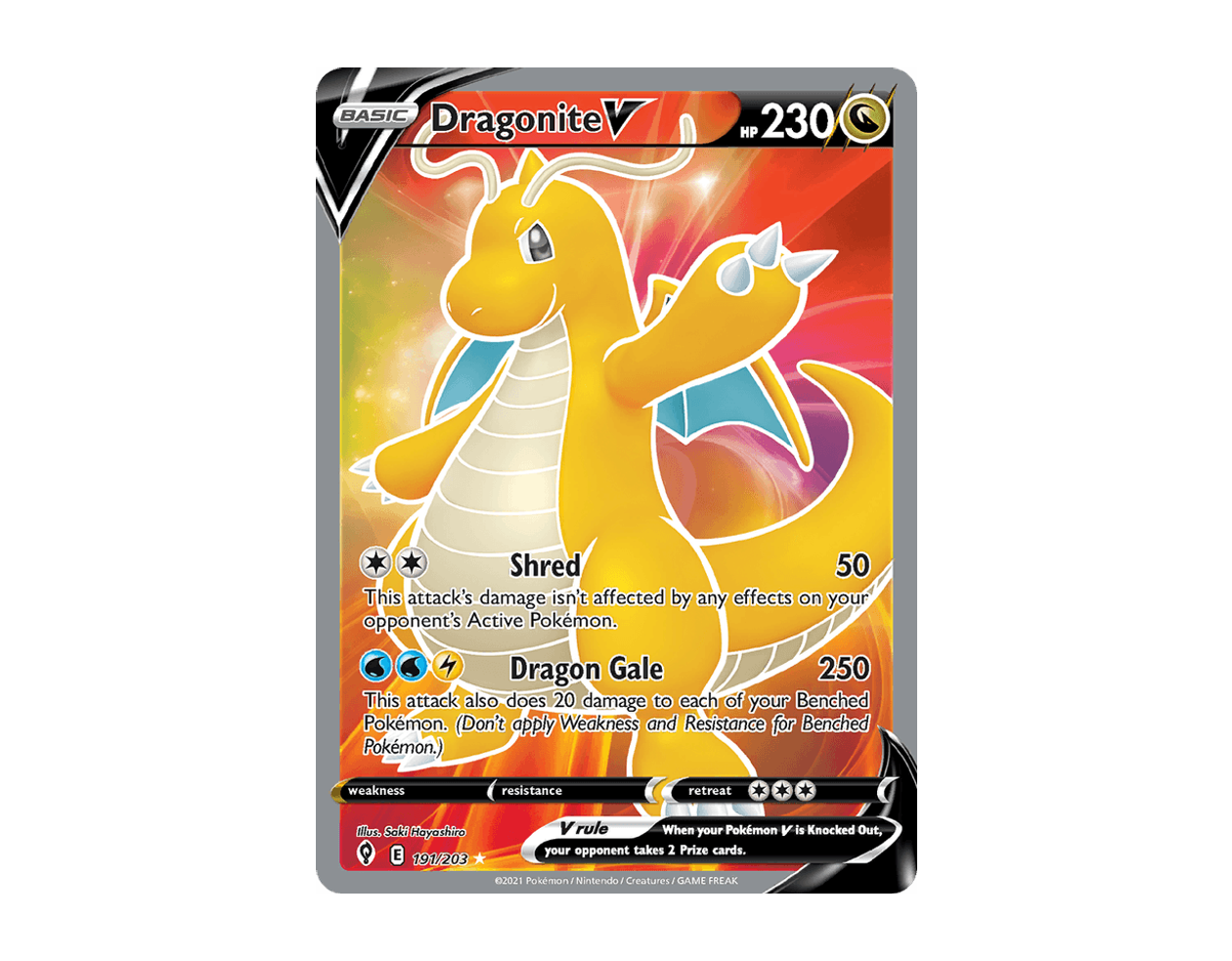 Dragonite V ES 191/203 (Evolving Skies)