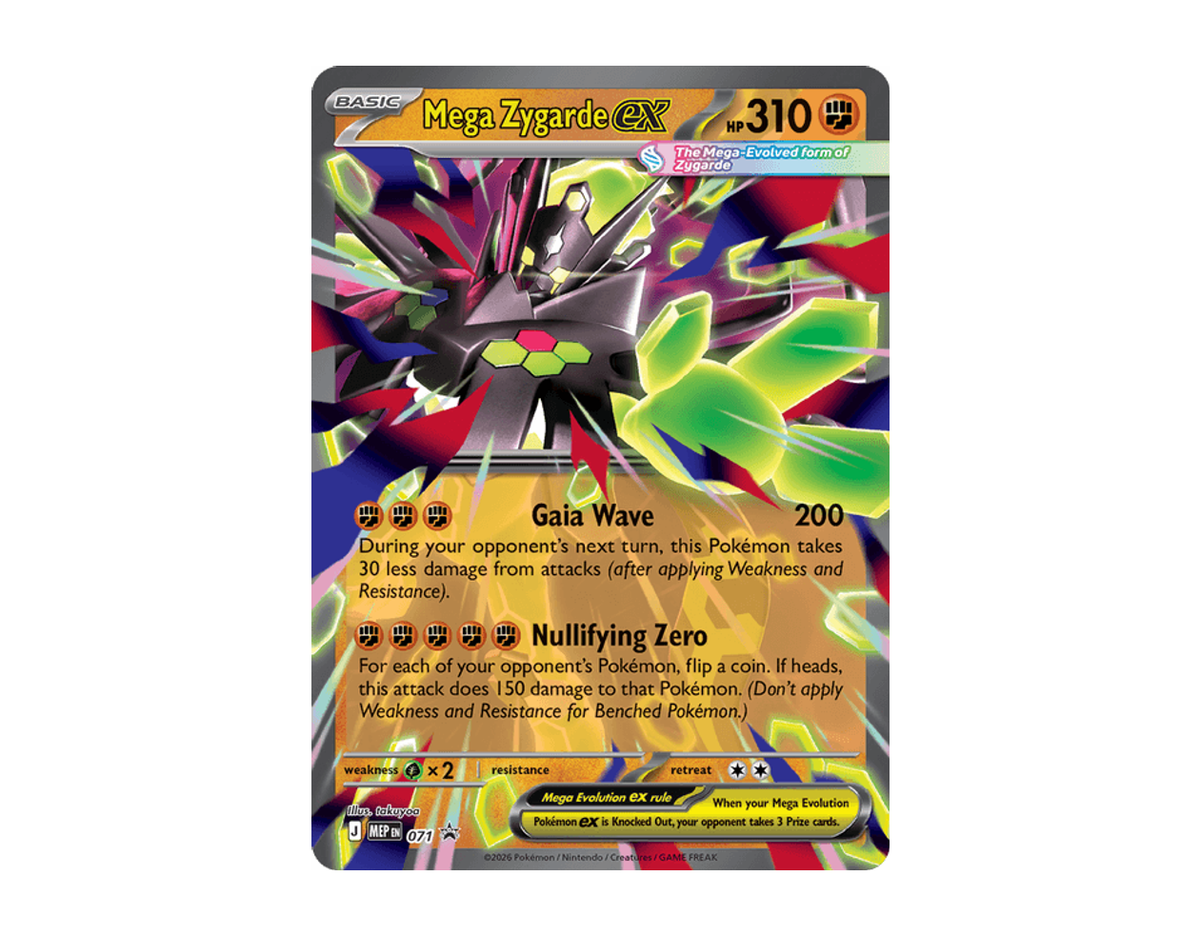 Mega Zygarde ex MBSP 071 (MEP Black Star Promos)