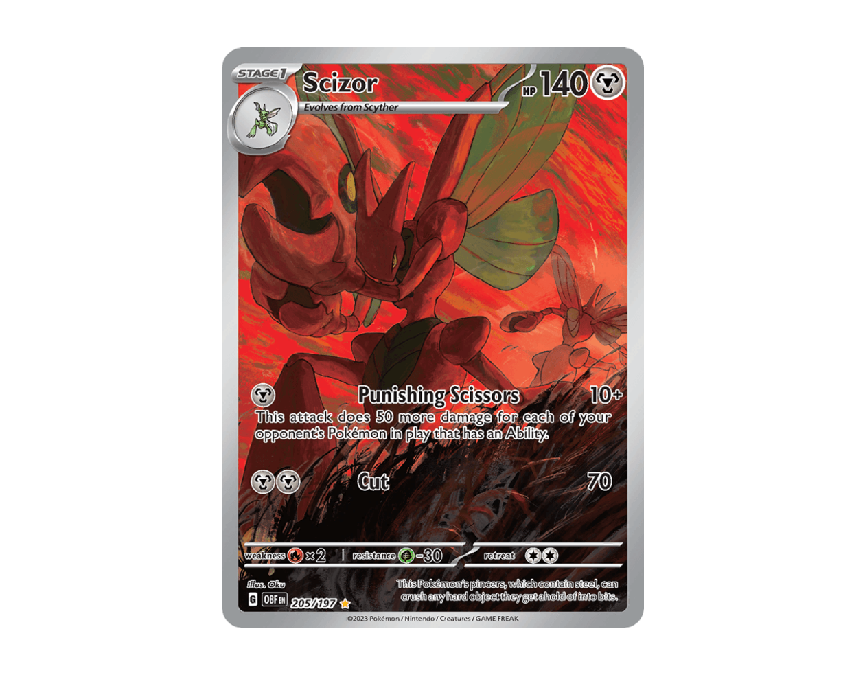Scizor OF 205/197 (Obsidian Flames)
