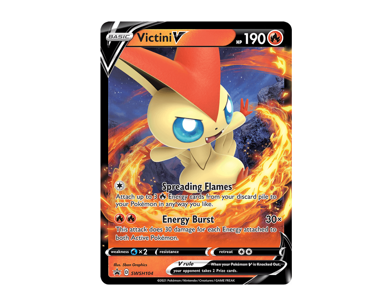 Victini V SBSP SWSH104/307 (SWSH Black Star Promos)