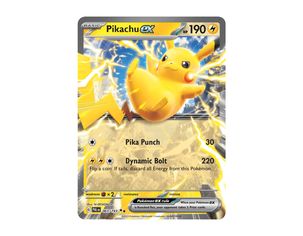 Pikachu ex PE 063/193 (Paldea Evolved)