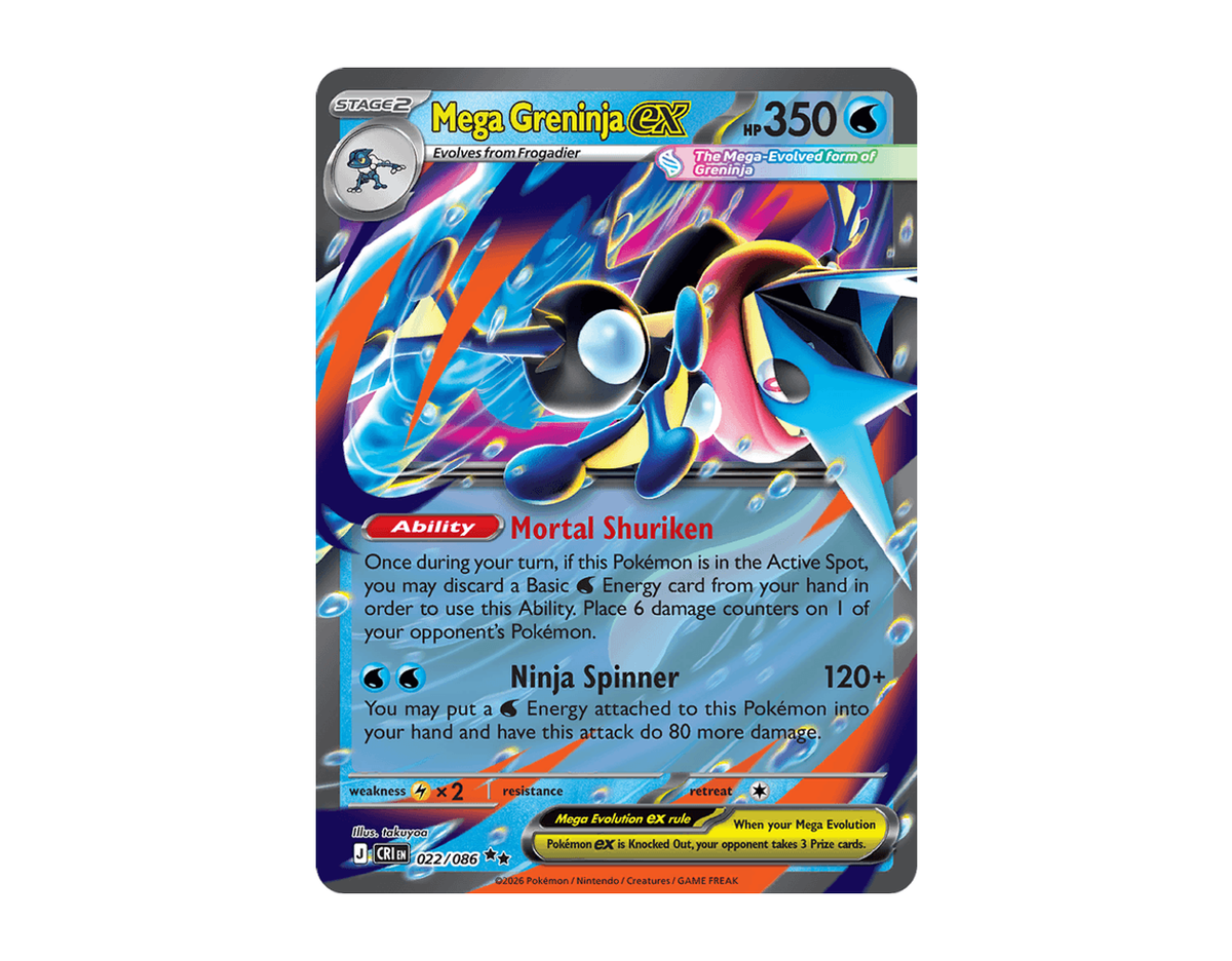 Mega Greninja ex CR 022/86 (Chaos Rising)