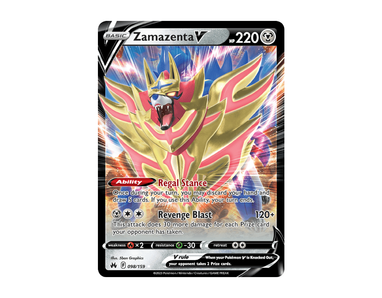 Zamazenta V CZ 098/159 (Crown Zenith)