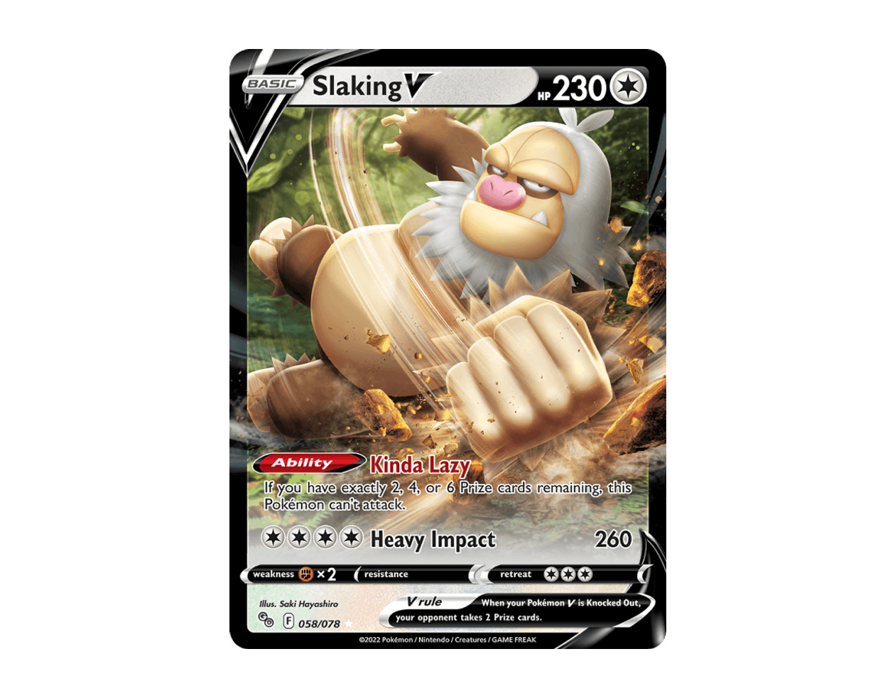 Slaking V PG 058/78 (Pokémon GO)