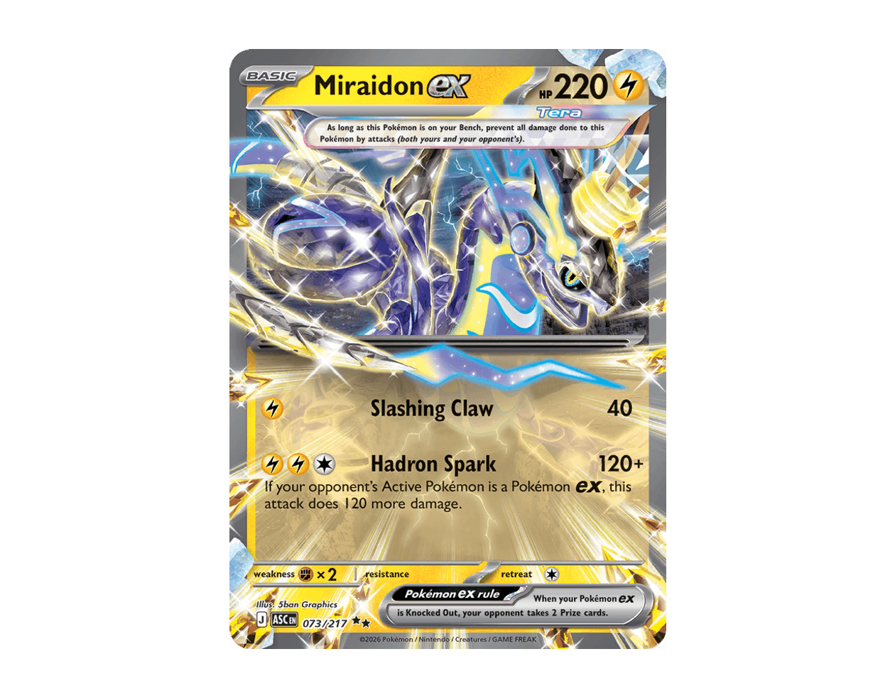 Miraidon ex AH 073/217 (Ascended Heroes)