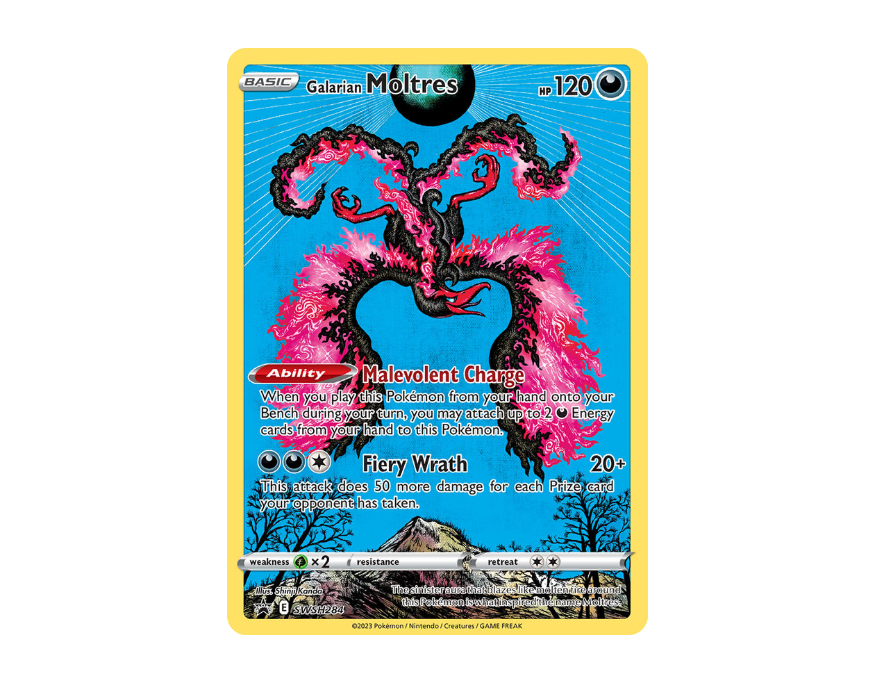 Galarian Moltres SBSP SWSH284/307 (SWSH Black Star Promos)
