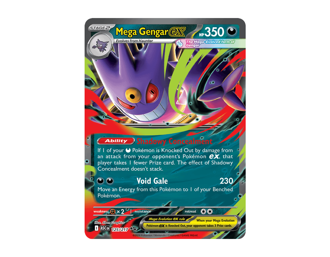 Mega Gengar ex AH 125/217 (Ascended Heroes)