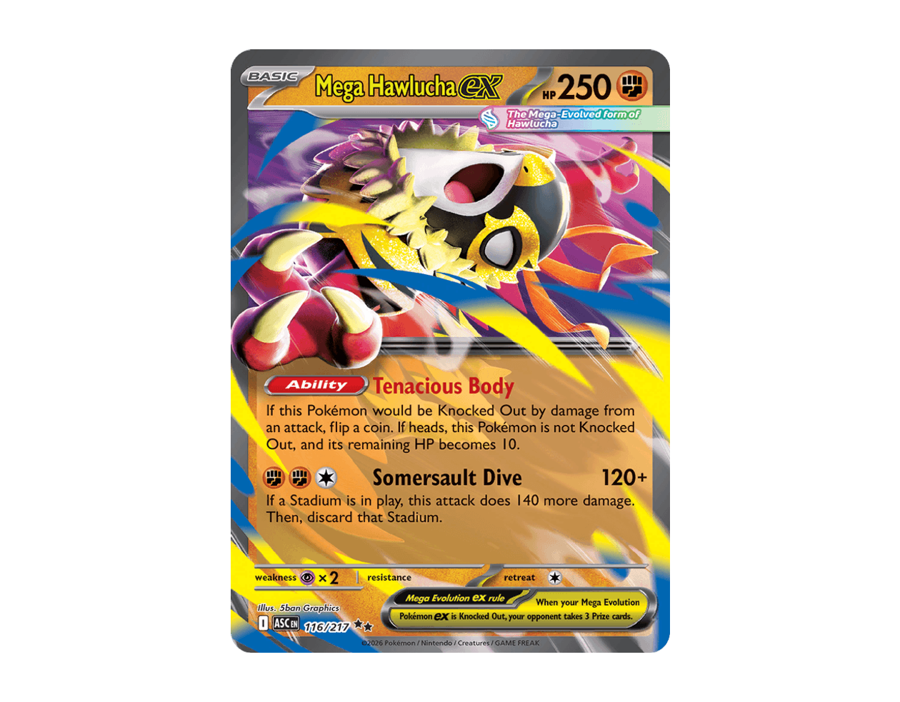 Mega Hawlucha ex AH 116/217 (Ascended Heroes)