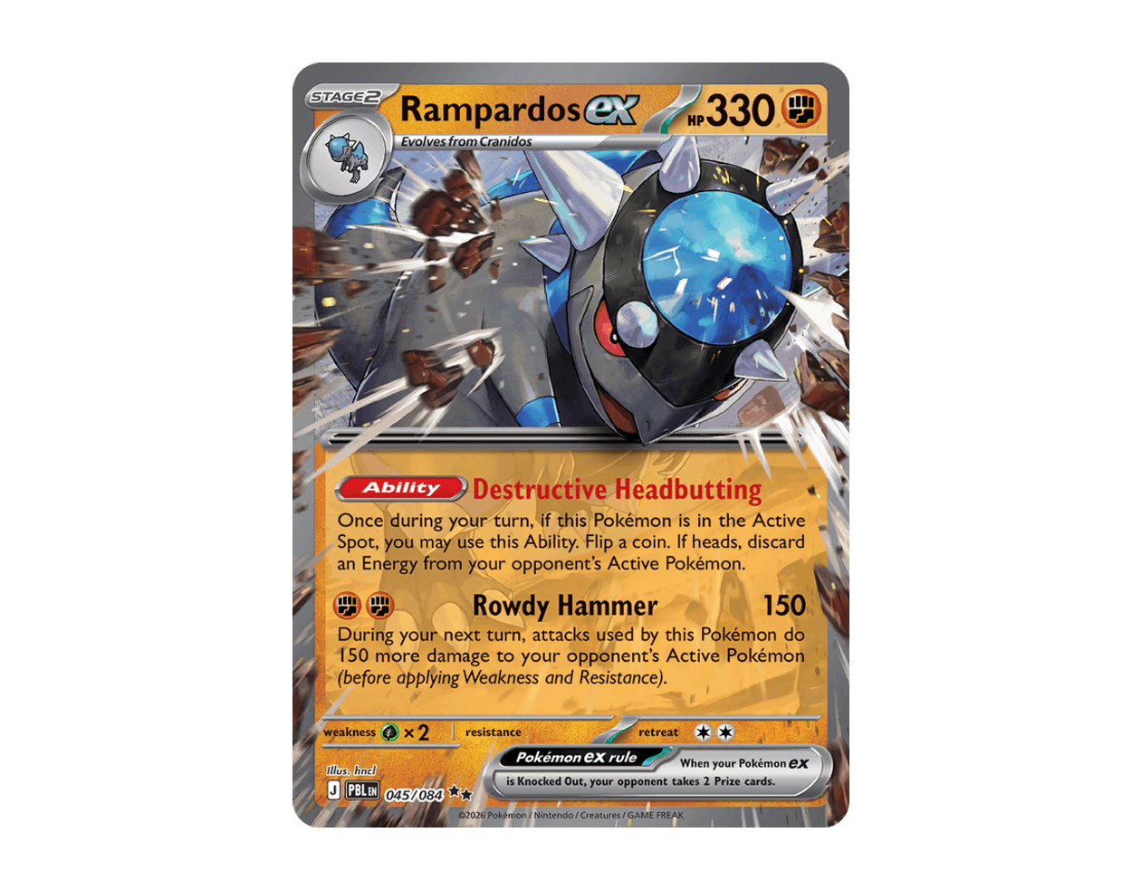 Rampardos ex PB 045/84 (Pitch Black)