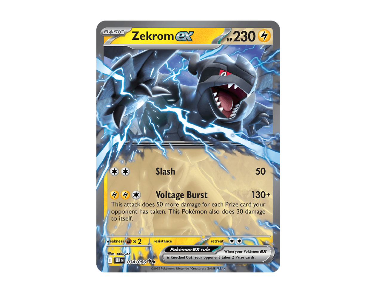 Zekrom ex BB 034/86 (Black Bolt)