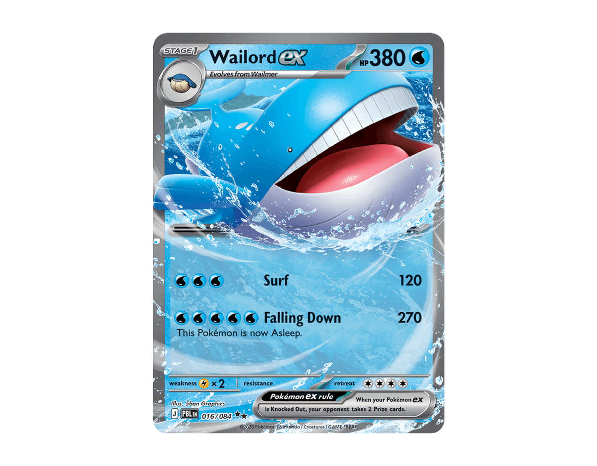 Wailord ex PB 016/84 (Pitch Black)