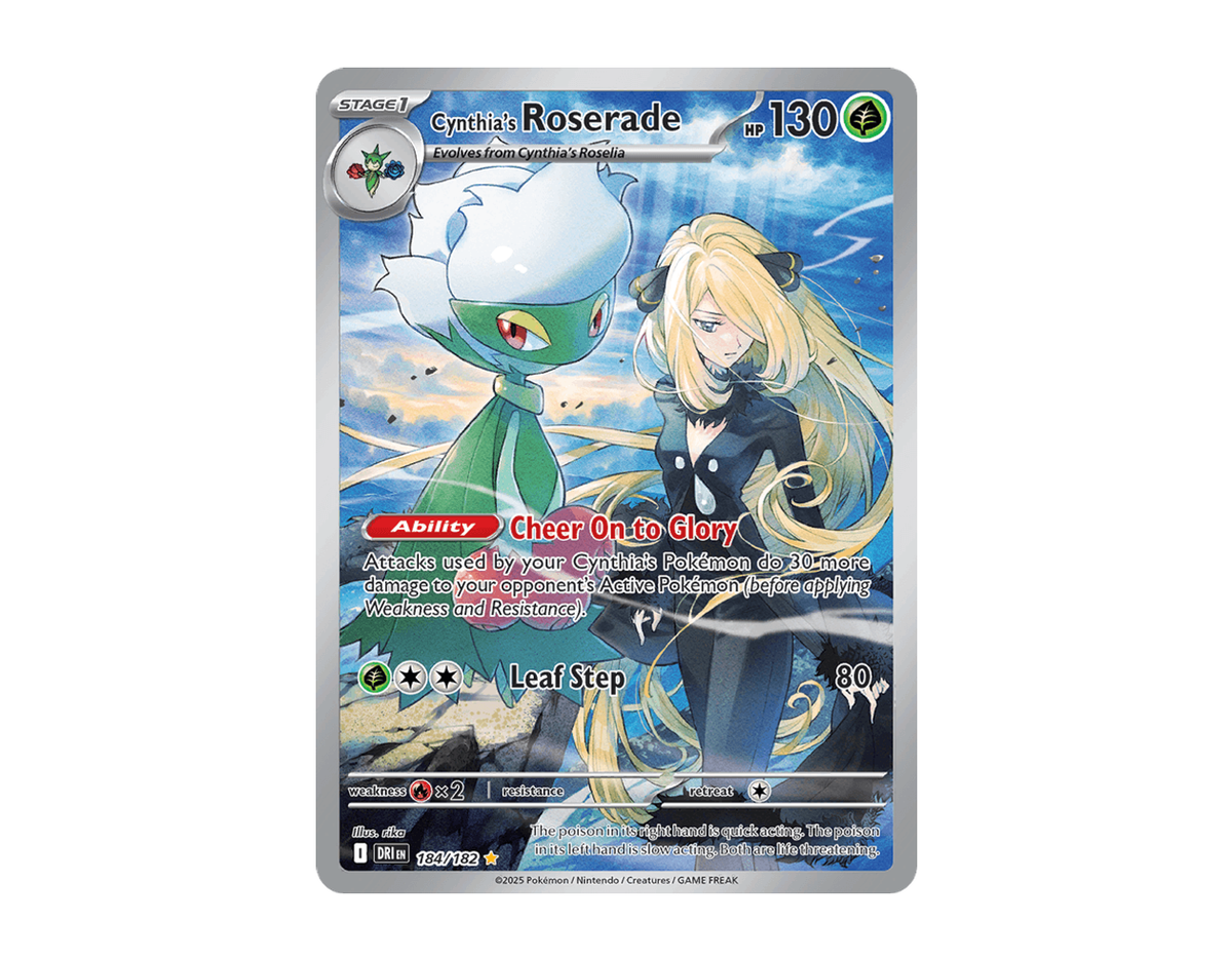 Cynthia's Roserade DR 184/182 (Destined Rivals)