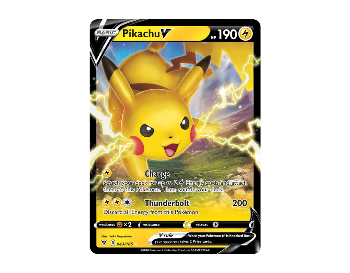 Pikachu V VV 43/185 (Vivid Voltage)