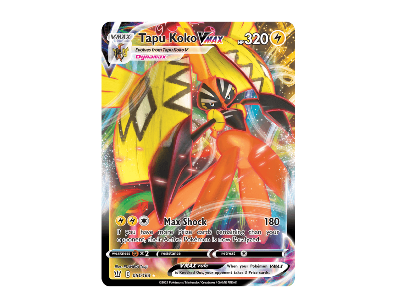 Tapu Koko VMAX BS 51/163 (Battle Styles)