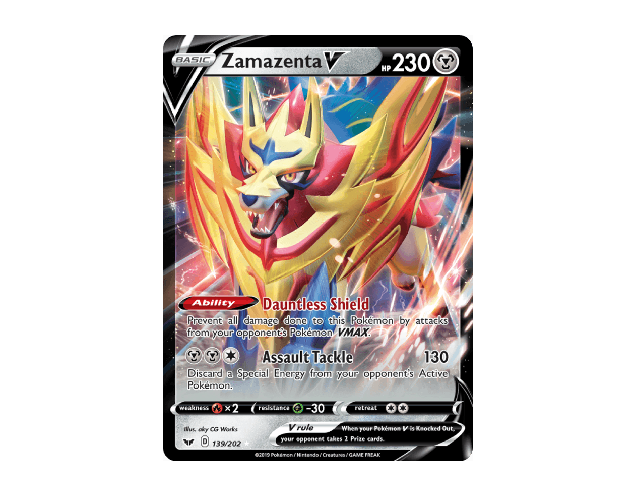 Zamazenta V SS 139/202 (Sword & Shield)