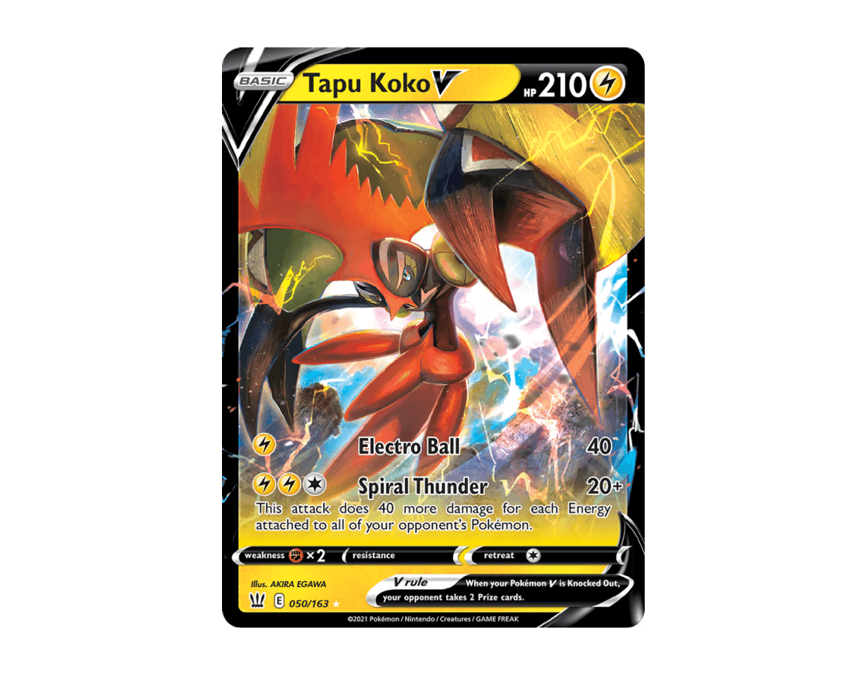 Tapu Koko V BS 50/163 (Battle Styles)