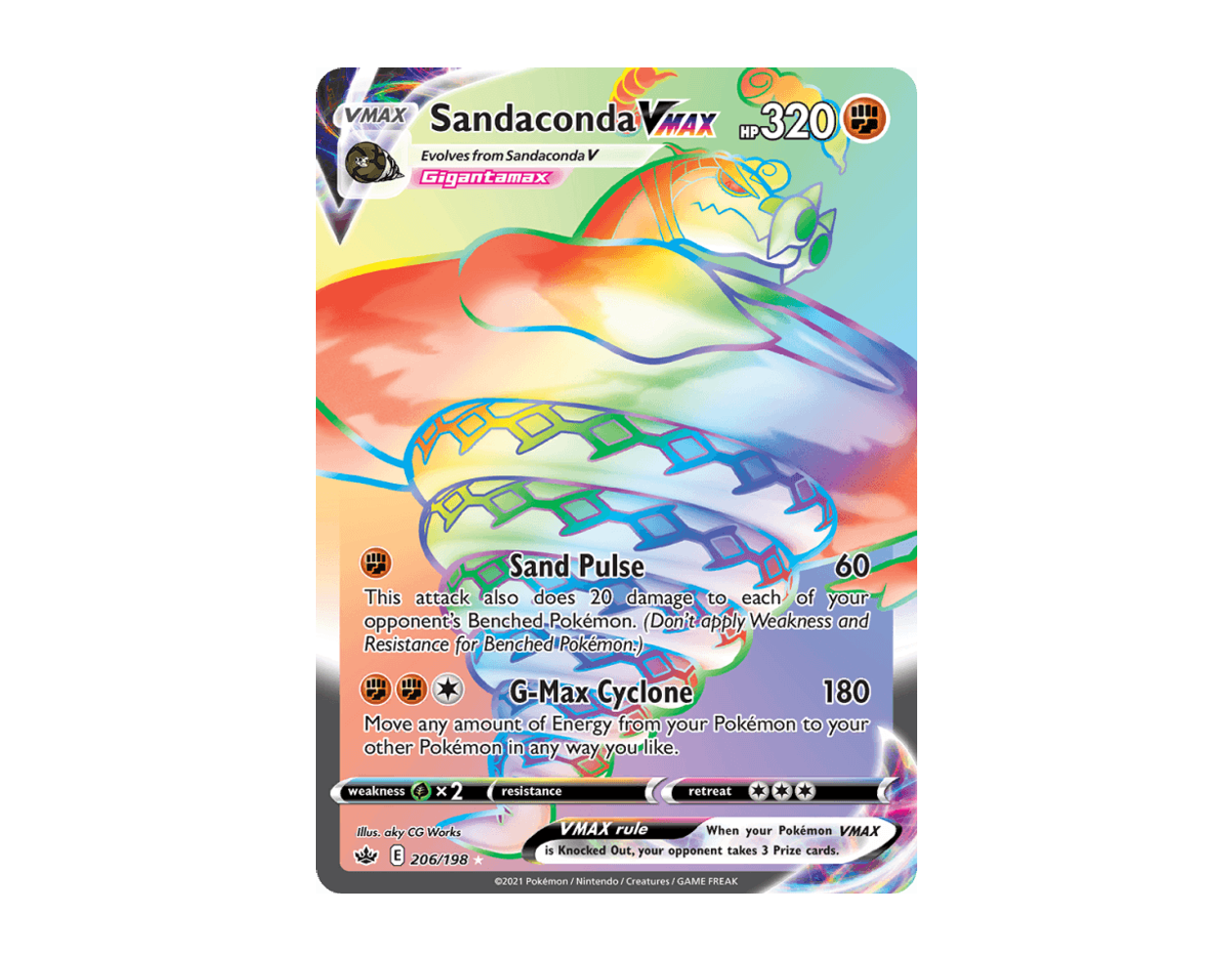 Sandaconda VMAX CR 206/198 (Chilling Reign)