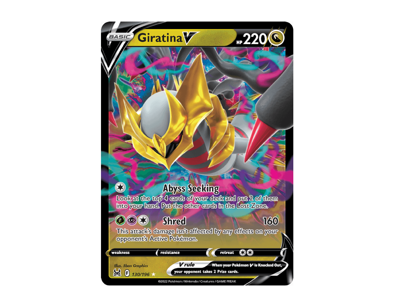 Giratina V LO 130/196 (Lost Origin)