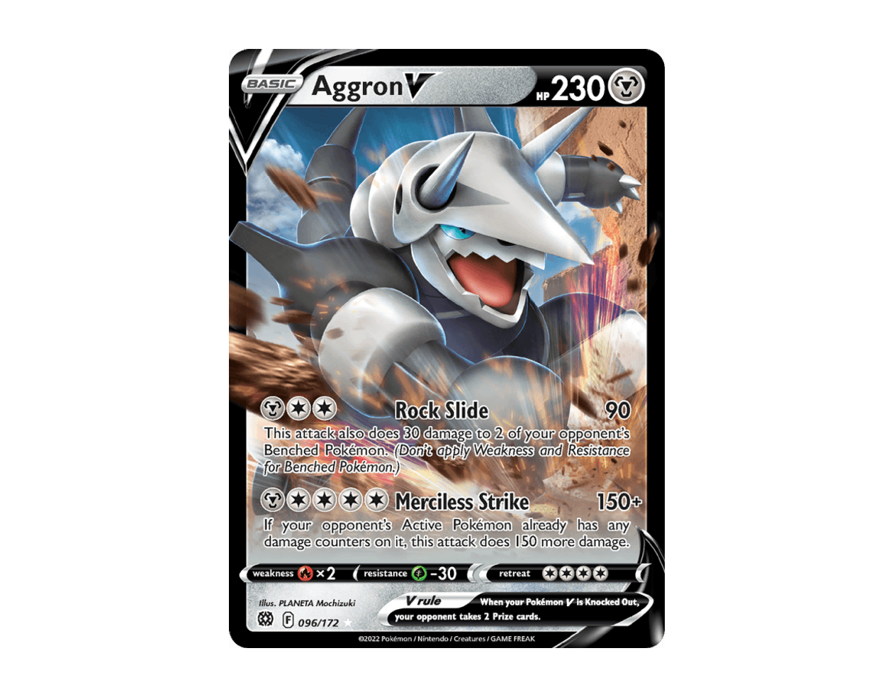 Aggron V BS 096/172 (Brilliant Stars)