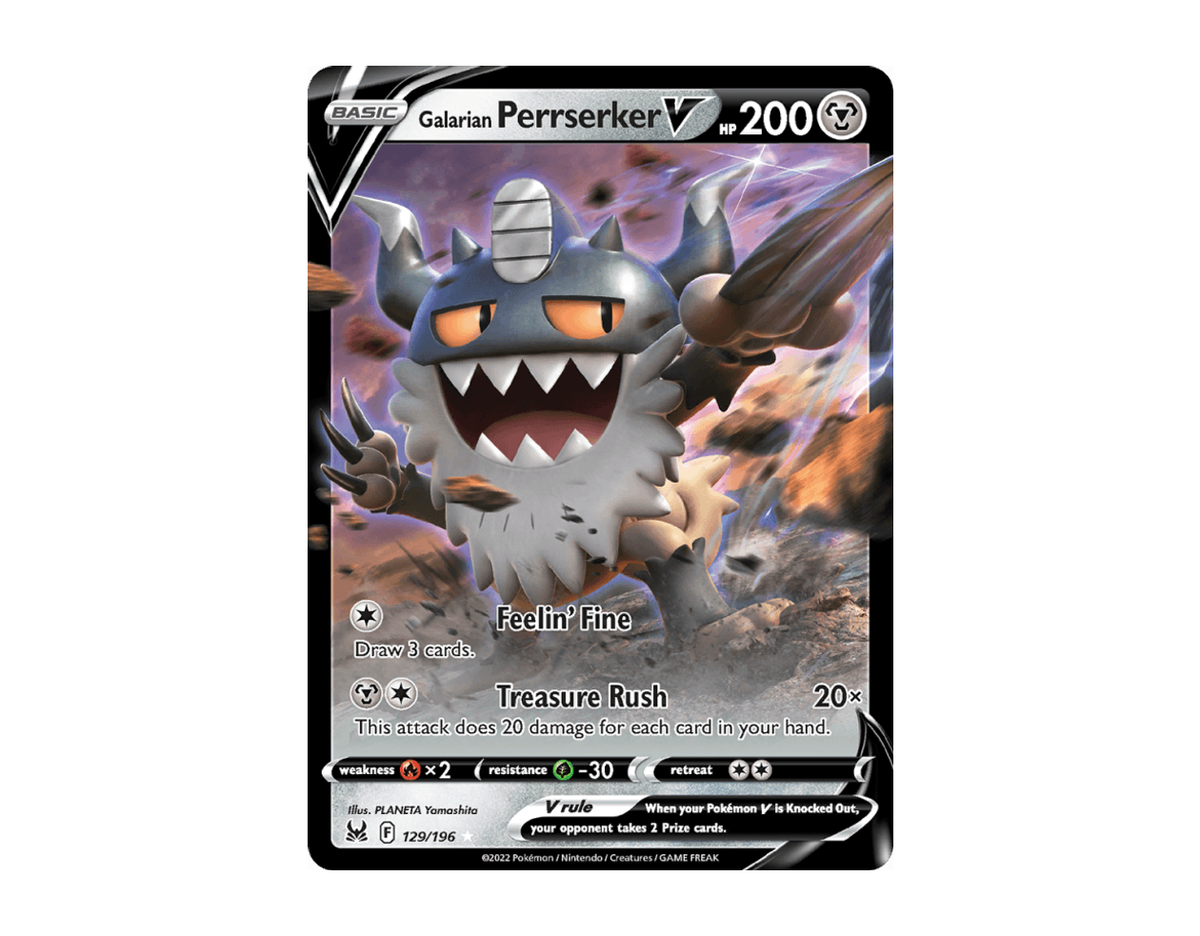 Galarian Perrserker V LO 129/196 (Lost Origin)